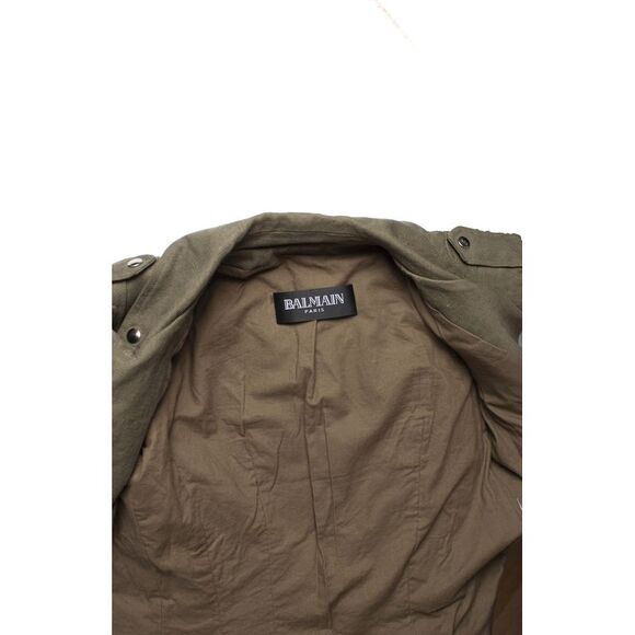 Balmain Army green biker jacket - Picture 6 of 6